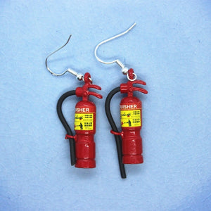 Crazy Exaggeration Fire Extinguisher Earrings
