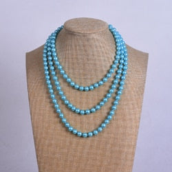 150cm long pearl necklace