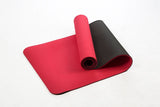 183*61cm 6mm Thick Double Color Non-slip TPE Yoga Mat Quality