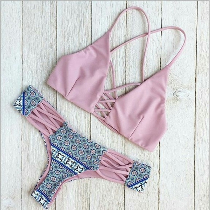 sexy Swimsuit Bandeau  Padded