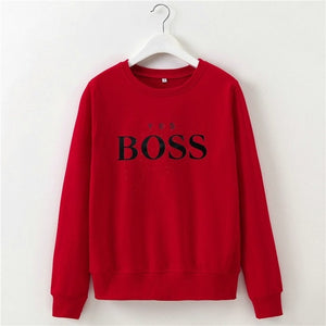 yes BOSS Printed Hooded Sweatshirt