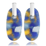 Multi-Color Big Hook Acrylic Earrings