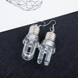 Unique Design Colorful Light Bulbs Drop Earrings