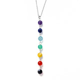 7 Chakra Gem Stone Beads Pendant