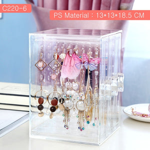 ANFEI New Transparent Crystal Jewelry Plastic storage &amp; Display Stand