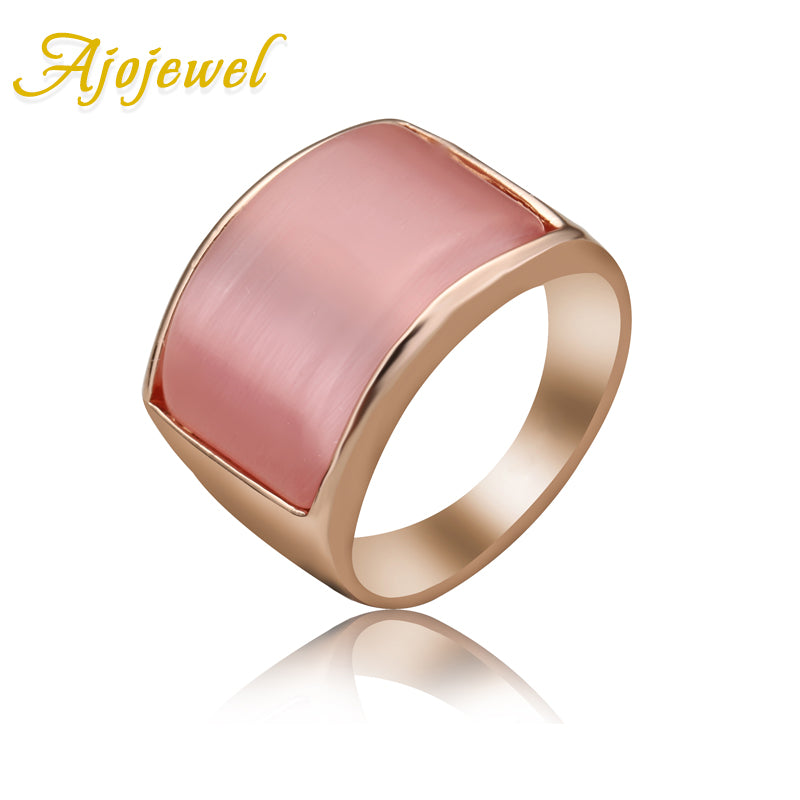 White & Pink Opal Ring  Eco-friendly Jewelry