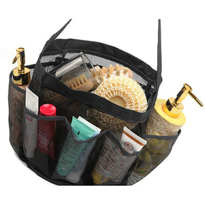 Quick Dry Hanging Toiletry and Bath Organizer with 8 Storage Pockets, Perfect Travel Bag