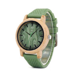 BOBO BIRD Silicone Strap Bamboo Watches