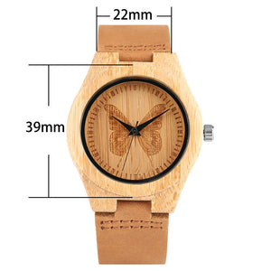Butterfly  Dial Wood Watches
