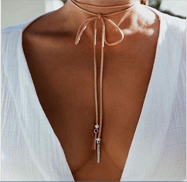 Black Lace Choker Necklace  Velvet