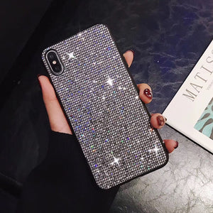 Glitter Soft  Silicone Case For iphone