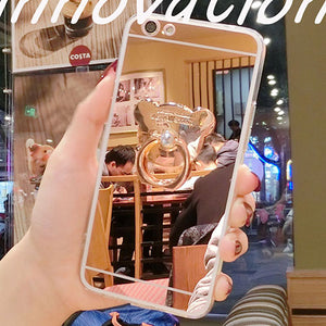Diamond Rhinestone Mirror case For iPhone