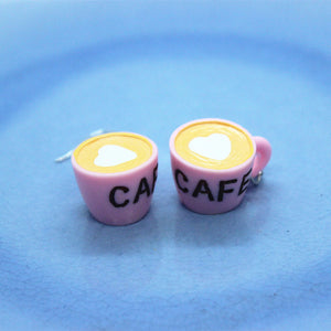 Funny Simulation CAFE Mini Coffee Cup Earrings