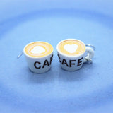 Funny Simulation CAFE Mini Coffee Cup Earrings