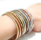 Silver Color Simple Cuff Bracelets &amp; Bangles