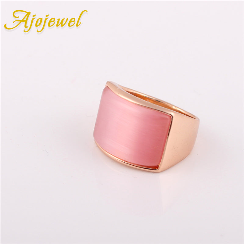 White &amp; Pink Opal Ring  Eco-friendly Jewelry