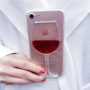 Red Wine Glass Phone Case For iPhone