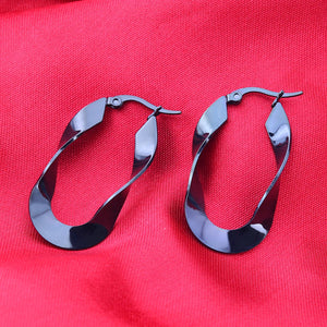 Irregular Stainless Steel Distorted Earrings