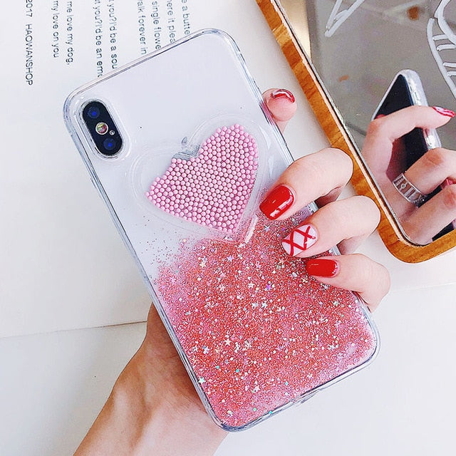 Liquid Glitter Cases For iPhone