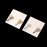 New Arrival small Simple Gold and Silver plated scissor Stud earrings
