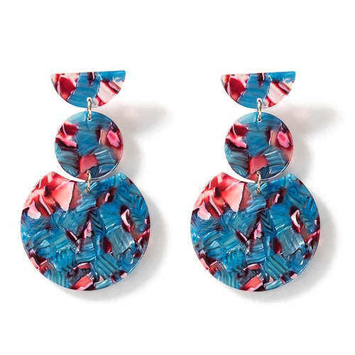 acrylic Colorful Dangle earring