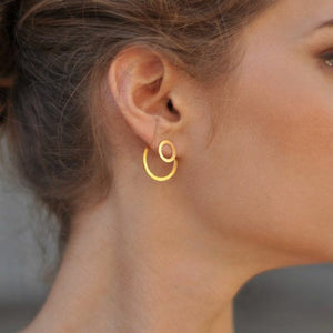 Unique  Circle Earrings