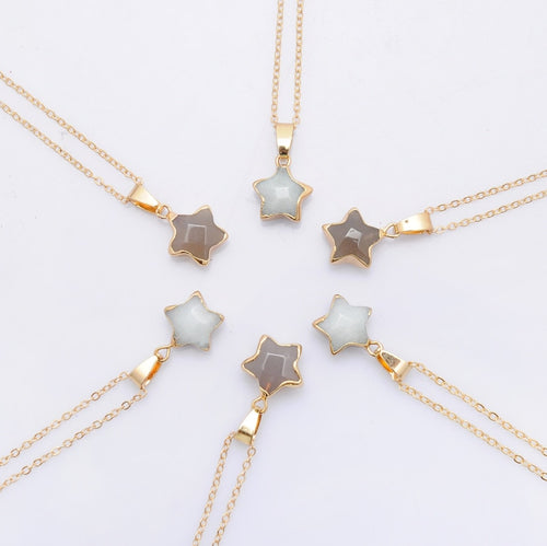star Crystal Druzy necklace