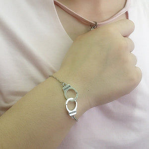 Silver Color handcuffs  Bracelets