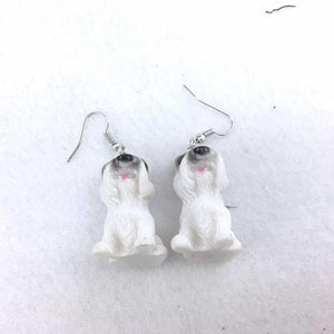 Unique Cute 3D Vivid Dog  Earrings