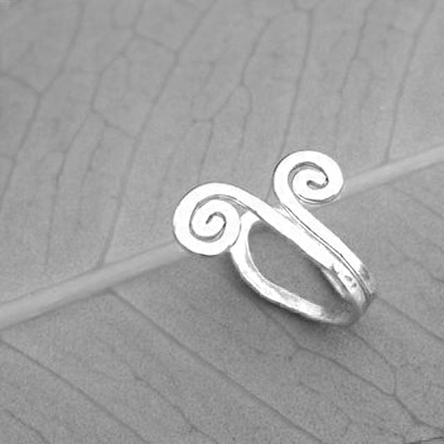 Single Earring Unique Silver Filled Alloy Branch